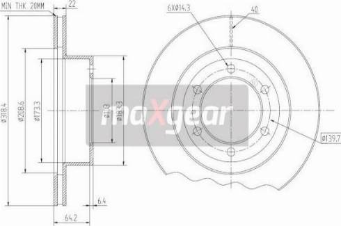 Maxgear 19-2549 - Əyləc Diski furqanavto.az