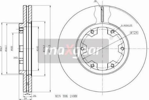 Maxgear 19-2569 - Əyləc Diski furqanavto.az