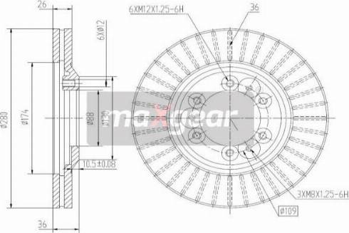 Maxgear 19-2649 - Əyləc Diski furqanavto.az