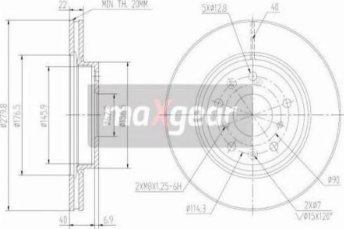 Maxgear 19-2003MAX - Əyləc Diski furqanavto.az