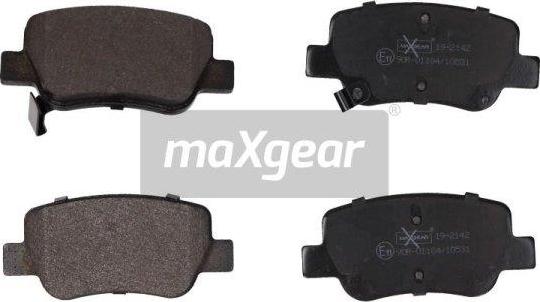 Maxgear 19-2142 - Əyləc altlığı dəsti, əyləc diski furqanavto.az