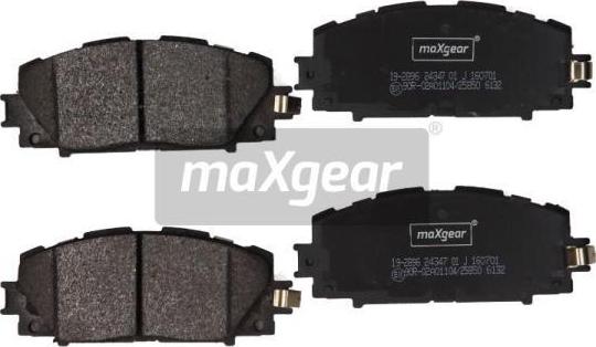 Maxgear 19-2896 - Əyləc altlığı dəsti, əyləc diski furqanavto.az