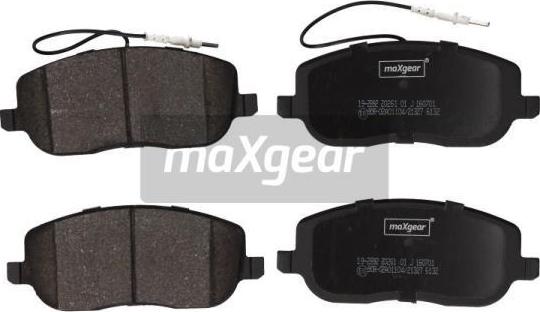 Maxgear 19-2892 - Əyləc altlığı dəsti, əyləc diski furqanavto.az