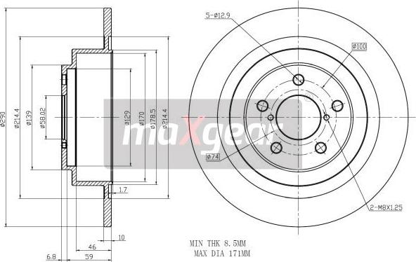 Maxgear 19-2357 - Əyləc Diski furqanavto.az