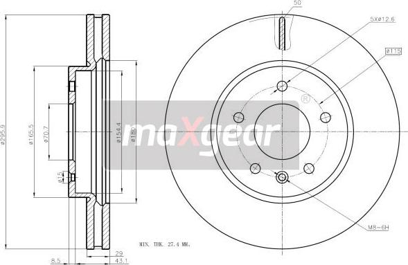 Maxgear 19-2369 - Əyləc Diski furqanavto.az