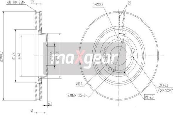 Maxgear 19-2301 - Əyləc Diski furqanavto.az