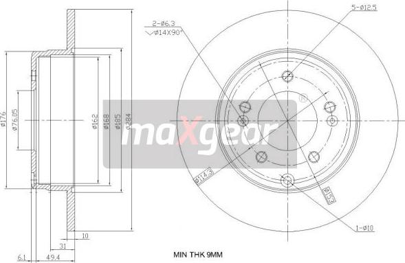 Maxgear 19-2382 - Əyləc Diski furqanavto.az