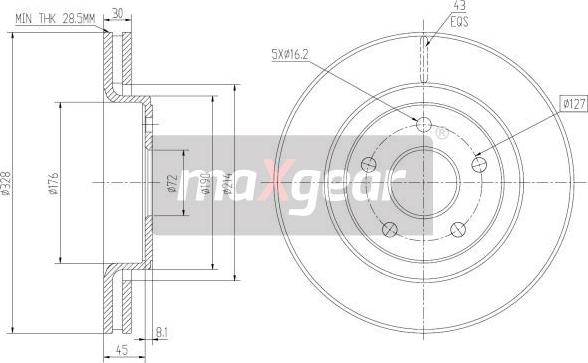 Maxgear 19-2323 - Əyləc Diski furqanavto.az