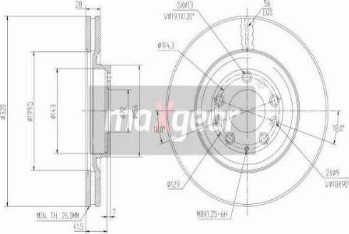 Maxgear 19-2247MAX - Əyləc Diski furqanavto.az