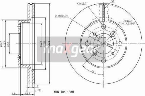 Maxgear 19-2284 - Əyləc Diski furqanavto.az