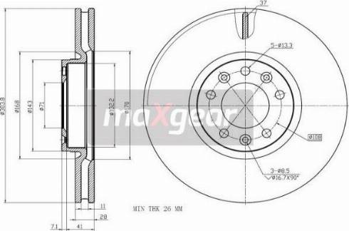 Maxgear 19-2749 - Əyləc Diski furqanavto.az