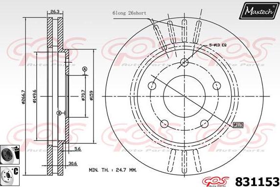 Maxtech 72948046 - Piston, əyləc kaliperi furqanavto.az