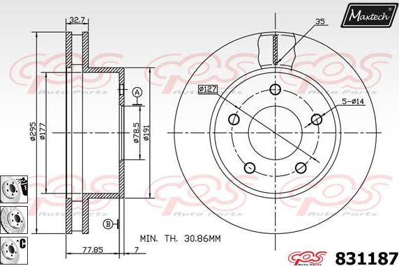 Maxtech 857189 - Əyləc Diski furqanavto.az