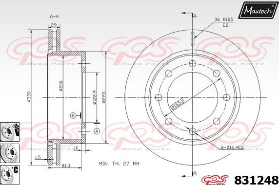 Maxtech 5271036 - Sükan çarxı, təkər asması furqanavto.az