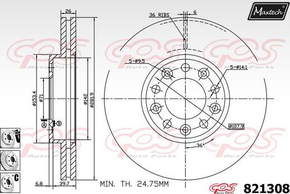 Maxtech 72934027 - Piston, əyləc kaliperi furqanavto.az