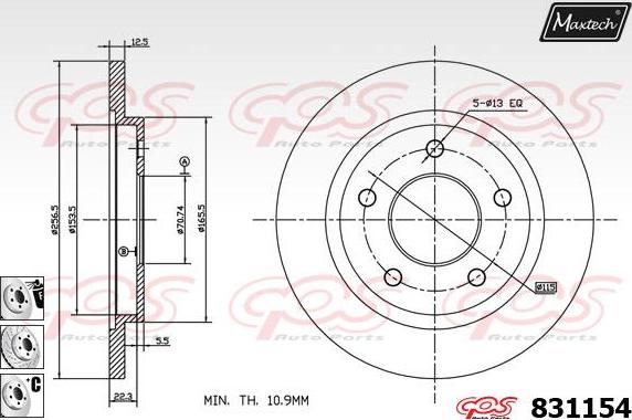 Maxtech 70180213 - Möhür, əyləc kaliperinin pistonu furqanavto.az