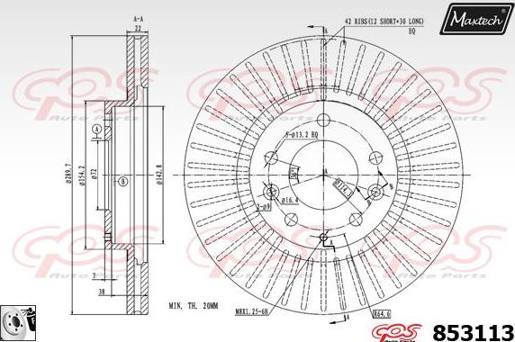 Maxtech 6252000 - Əyləc kaliperi furqanavto.az