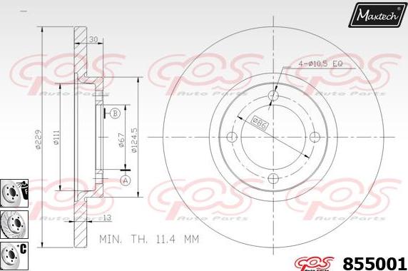 Maxtech 6263503 - Əyləc kaliperi furqanavto.az