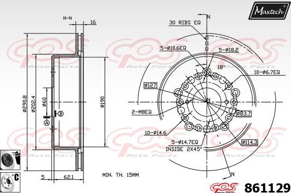 Maxtech 6282201 - Əyləc kaliperi furqanavto.az