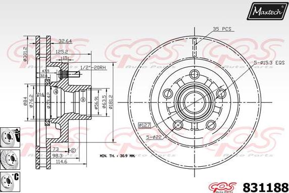 Maxtech 881006 - Əyləc Diski furqanavto.az