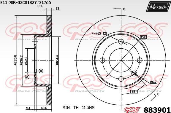 Maxtech 6274512 - Əyləc kaliperi furqanavto.az