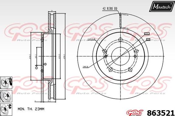 Maxtech 6271504 - Əyləc kaliperi furqanavto.az