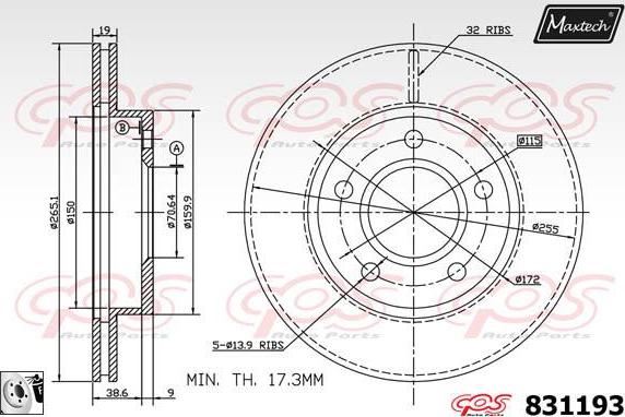 Maxtech 6271002 - Əyləc kaliperi furqanavto.az