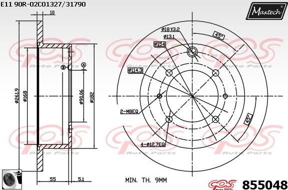 Maxtech 6278500 - Əyləc kaliperi furqanavto.az