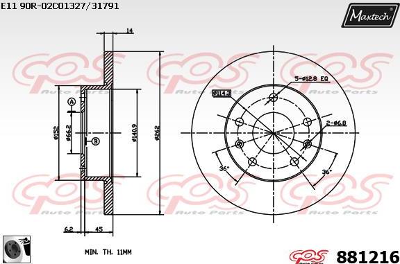 Maxtech 6278503 - Əyləc kaliperi furqanavto.az