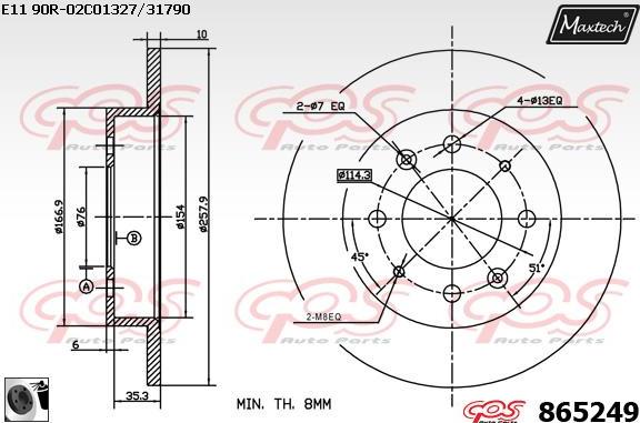 Maxtech 6273504 - Əyləc kaliperi furqanavto.az