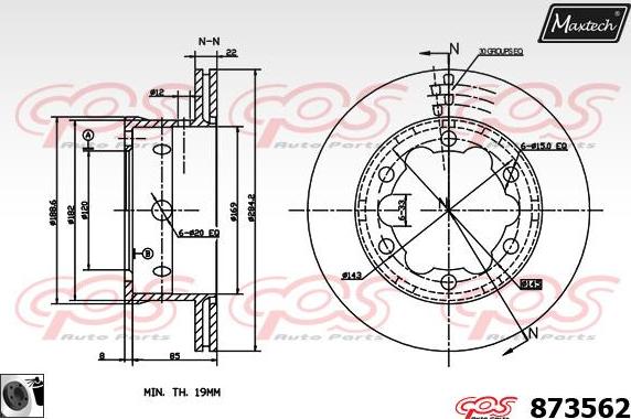 Maxtech 6272501 - Əyləc kaliperi furqanavto.az