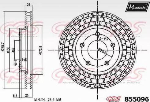 Maxtech 855096.6060 - Əyləc Diski furqanavto.az