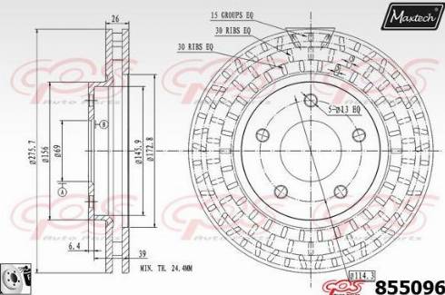 Maxtech 855096.0080 - Əyləc Diski furqanavto.az