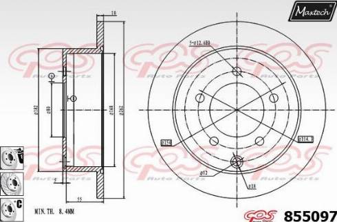 Maxtech 855097.6880 - Əyləc Diski furqanavto.az