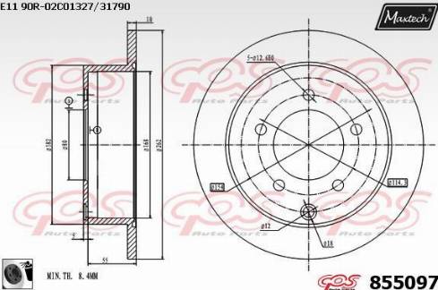 Maxtech 855097.0060 - Əyləc Diski furqanavto.az