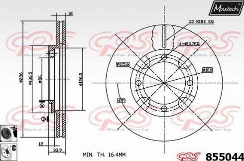 Maxtech 855044.6060 - Əyləc Diski furqanavto.az