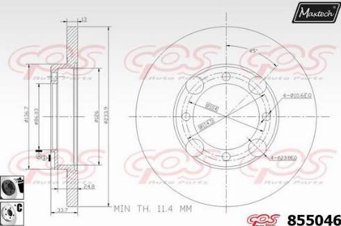 Maxtech 855046.6060 - Əyləc Diski furqanavto.az