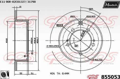 Maxtech 855053.0060 - Əyləc Diski furqanavto.az