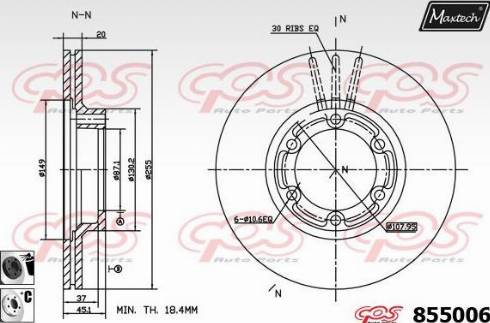 Maxtech 855006.6060 - Əyləc Diski furqanavto.az