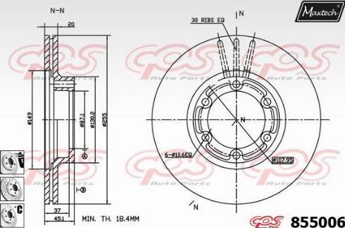 Maxtech 855006.6880 - Əyləc Diski furqanavto.az