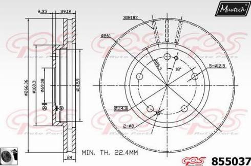 Maxtech 855037.0060 - Əyləc Diski furqanavto.az