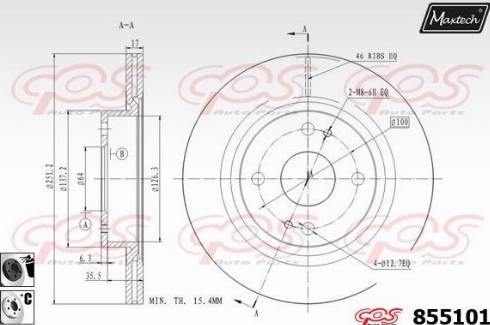 Maxtech 855101.6060 - Əyləc Diski furqanavto.az