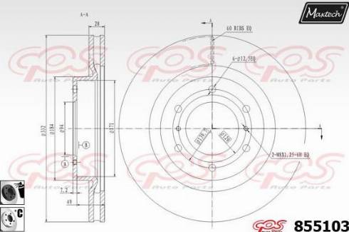 Maxtech 855103.6060 - Əyləc Diski furqanavto.az