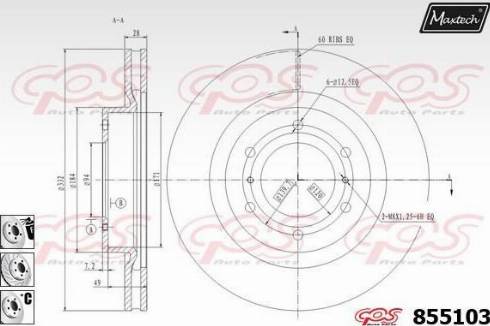 Maxtech 855103.6880 - Əyləc Diski furqanavto.az