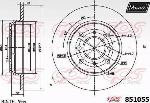 Maxtech 851055.6880 - Əyləc Diski furqanavto.az