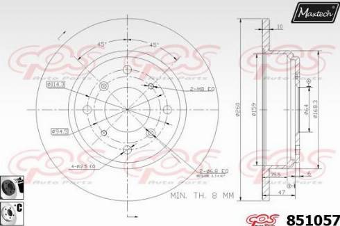 Maxtech 851057.6060 - Əyləc Diski furqanavto.az