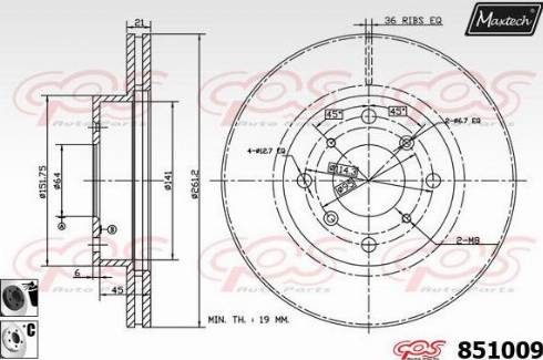 Maxtech 851009.6060 - Əyləc Diski furqanavto.az