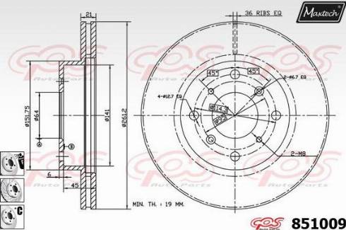 Maxtech 851009.6880 - Əyləc Diski furqanavto.az