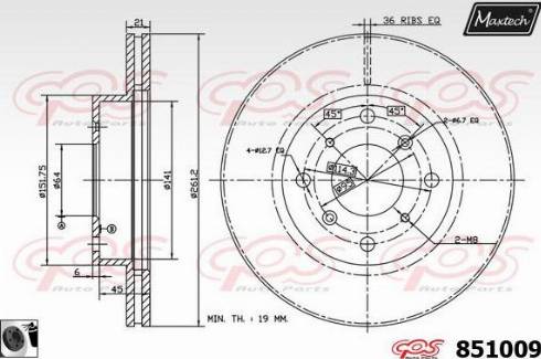 Maxtech 851009.0060 - Əyləc Diski furqanavto.az