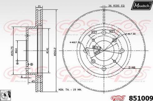 Maxtech 851009.0080 - Əyləc Diski furqanavto.az